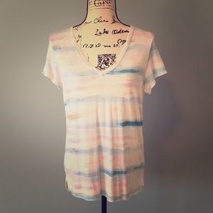 Anthropologie t.la watercolor V-neck